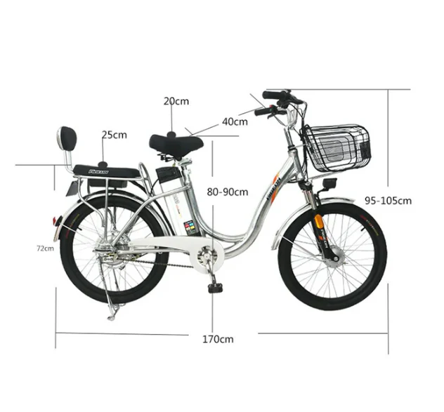 Fashionable Electric Bike with rear Seat Bike For mom & kid - Image 8