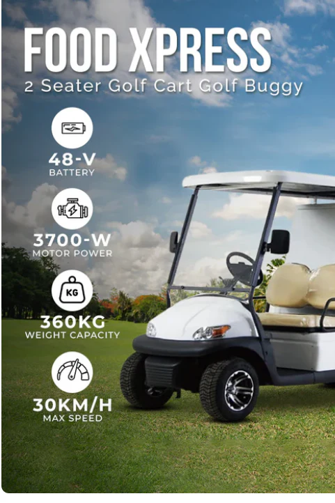 Food Box Electric Golf Cart 2-Seater Buggy - Image 3