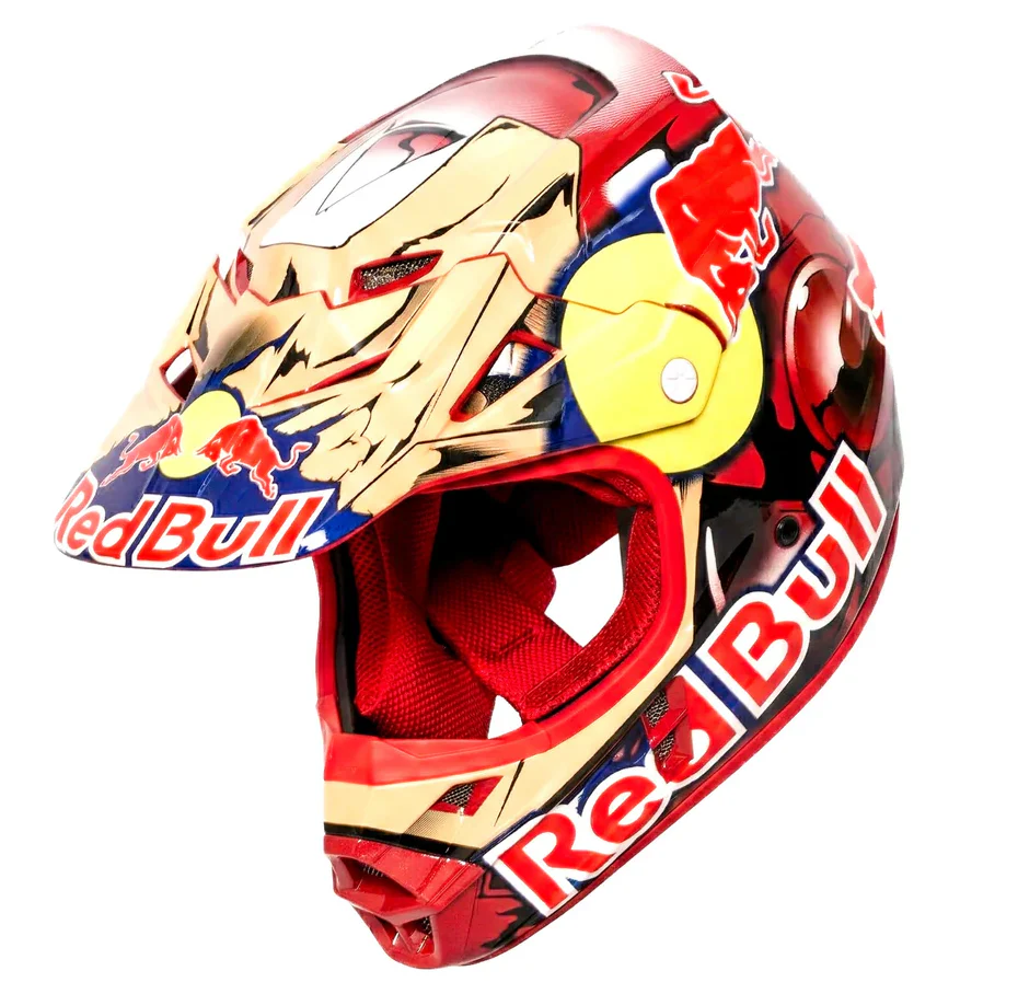 Fox Racing Red Bull Edition Full Face Helmet Carbon Graphic MX