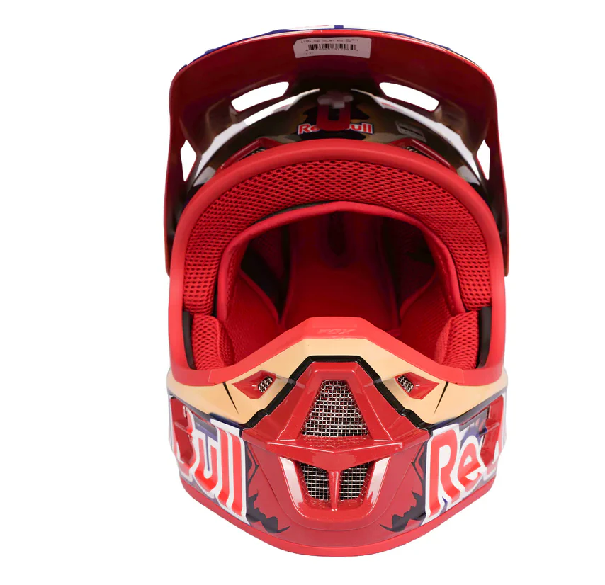 Fox Racing Red Bull Edition Full Face Helmet Carbon Graphic MX - Image 3