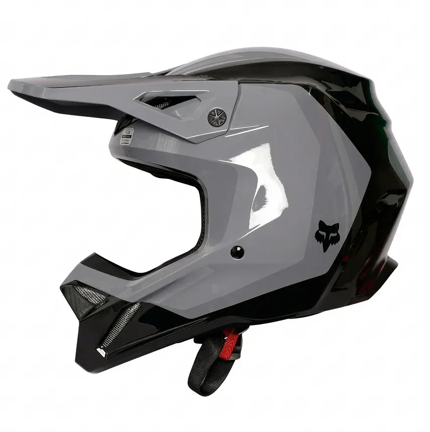 FOX V1 Solid Dark Shadow Grey Off Road Motorcycle Motocross Helmet