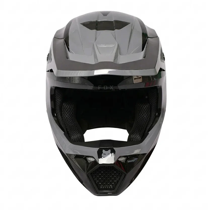 FOX V1 Solid Dark Shadow Grey Off Road Motorcycle Motocross Helmet - Image 6