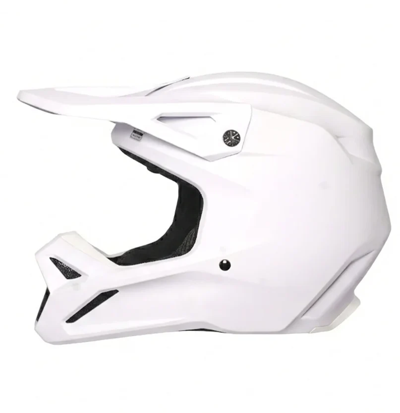 Fox V1 Solid Helmet Matte White MX Helmet - Image 5