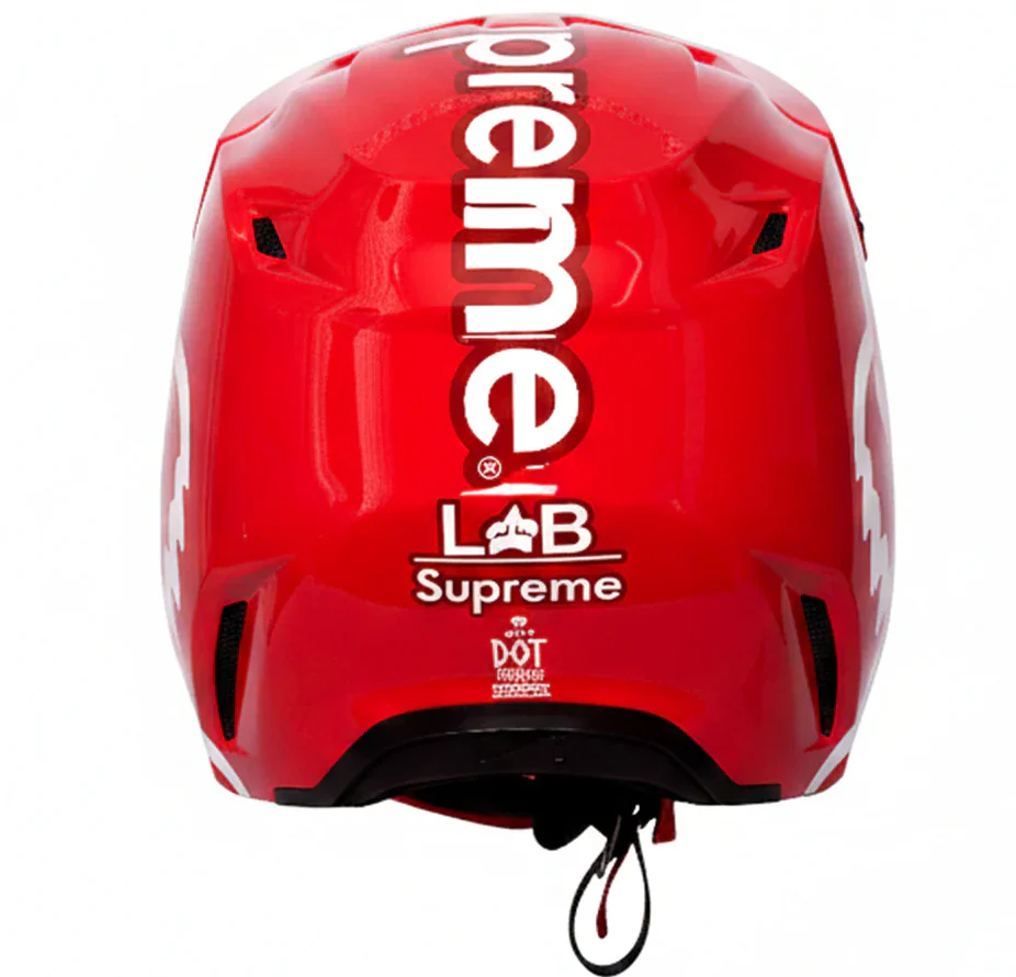 FOX V1 Supreme Red Motocross Helmet - Image 5