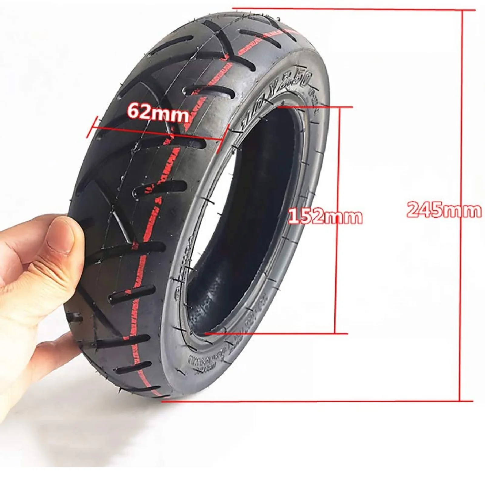 10X2.5 Front and Rear, Inner Tube Tire - Image 3
