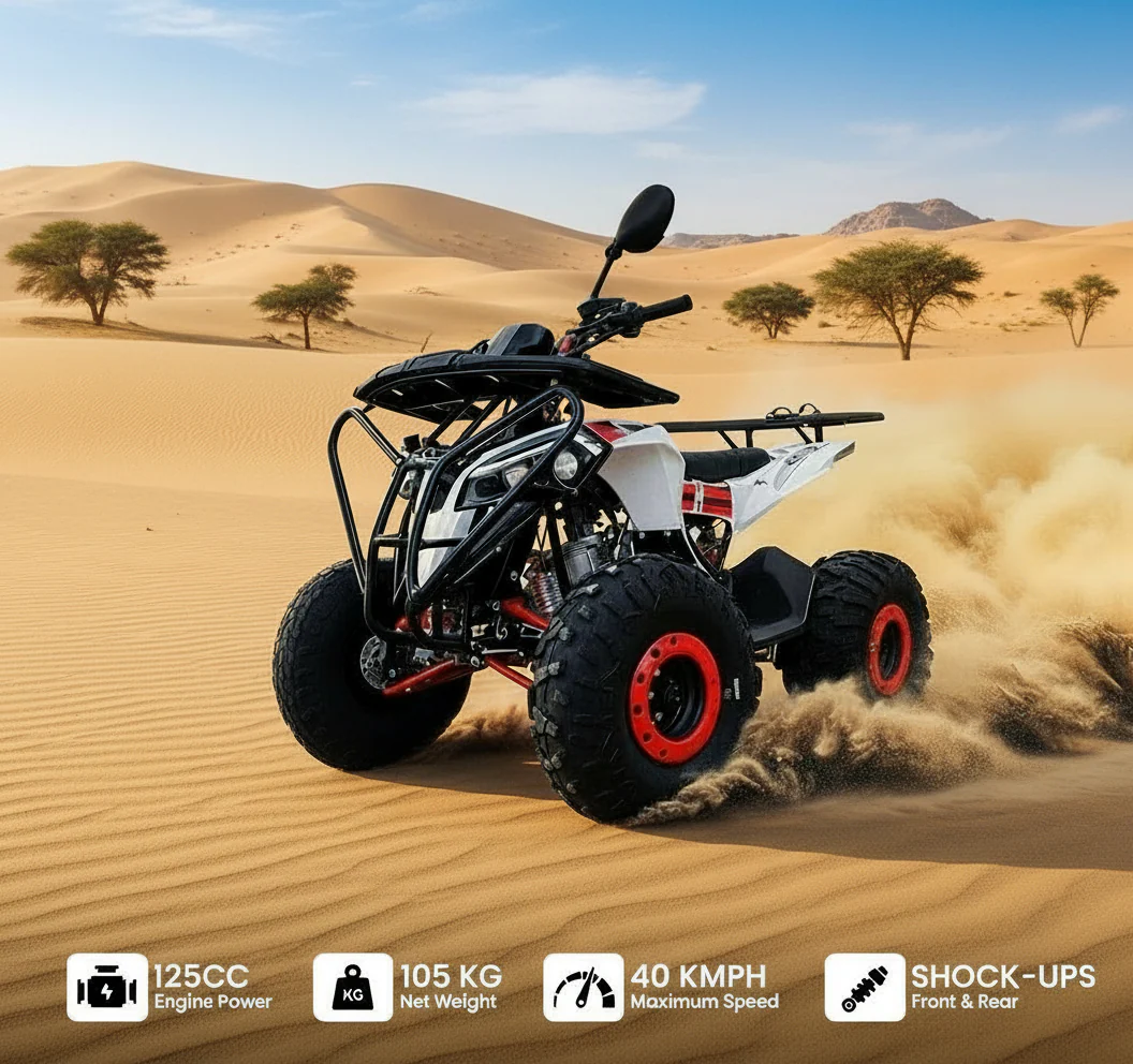 Full Automatic Off Road Atv With Riverse Gear 125cc Gas powered - Image 2