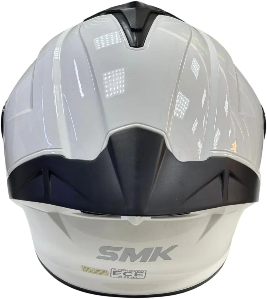 Full Face Motorcycle Helmet, White and Black, DOT Approved - Image 3