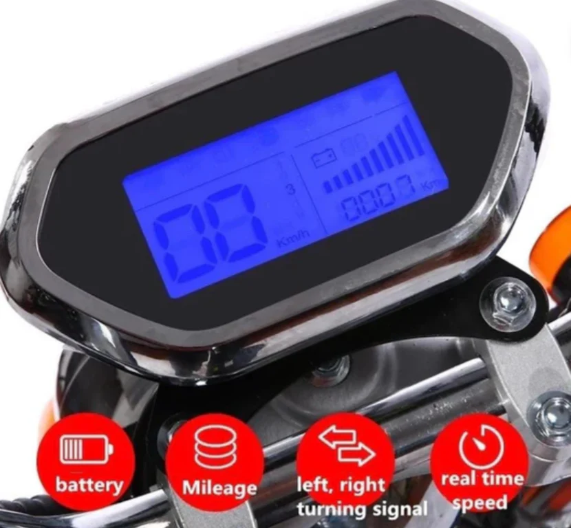 G-028 E Bike Harley Dual battery 1500W 60V 24Ah - Image 3