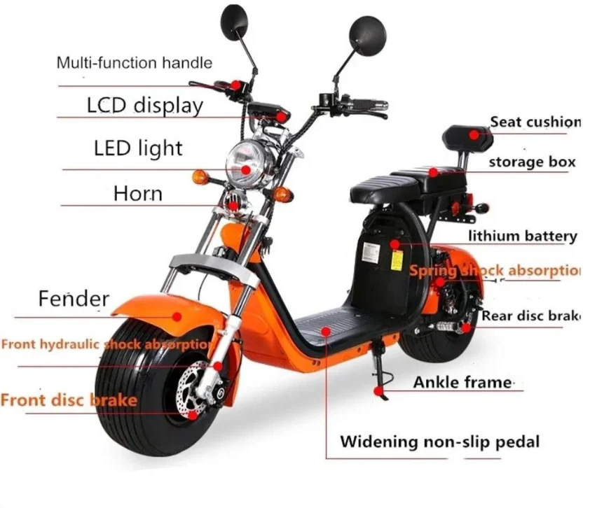 G 029 3000W E bike Harley 60V 24Ah - Image 22
