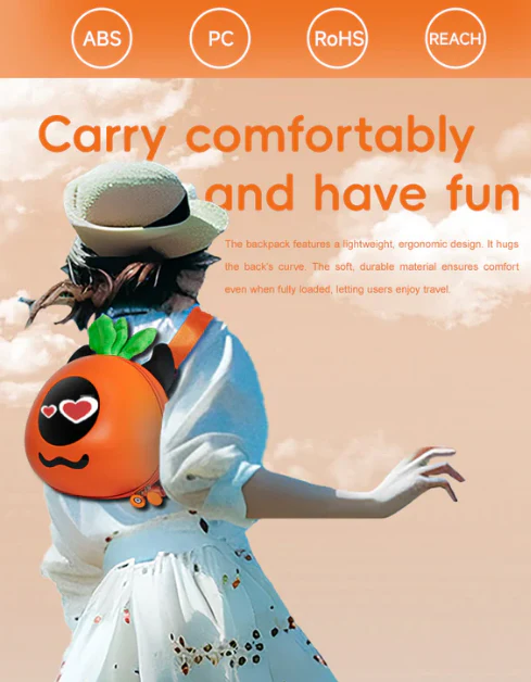 Girls LED Smart Display Backpack Pixel Art Bag Small Ant Cute Carrot - Image 19