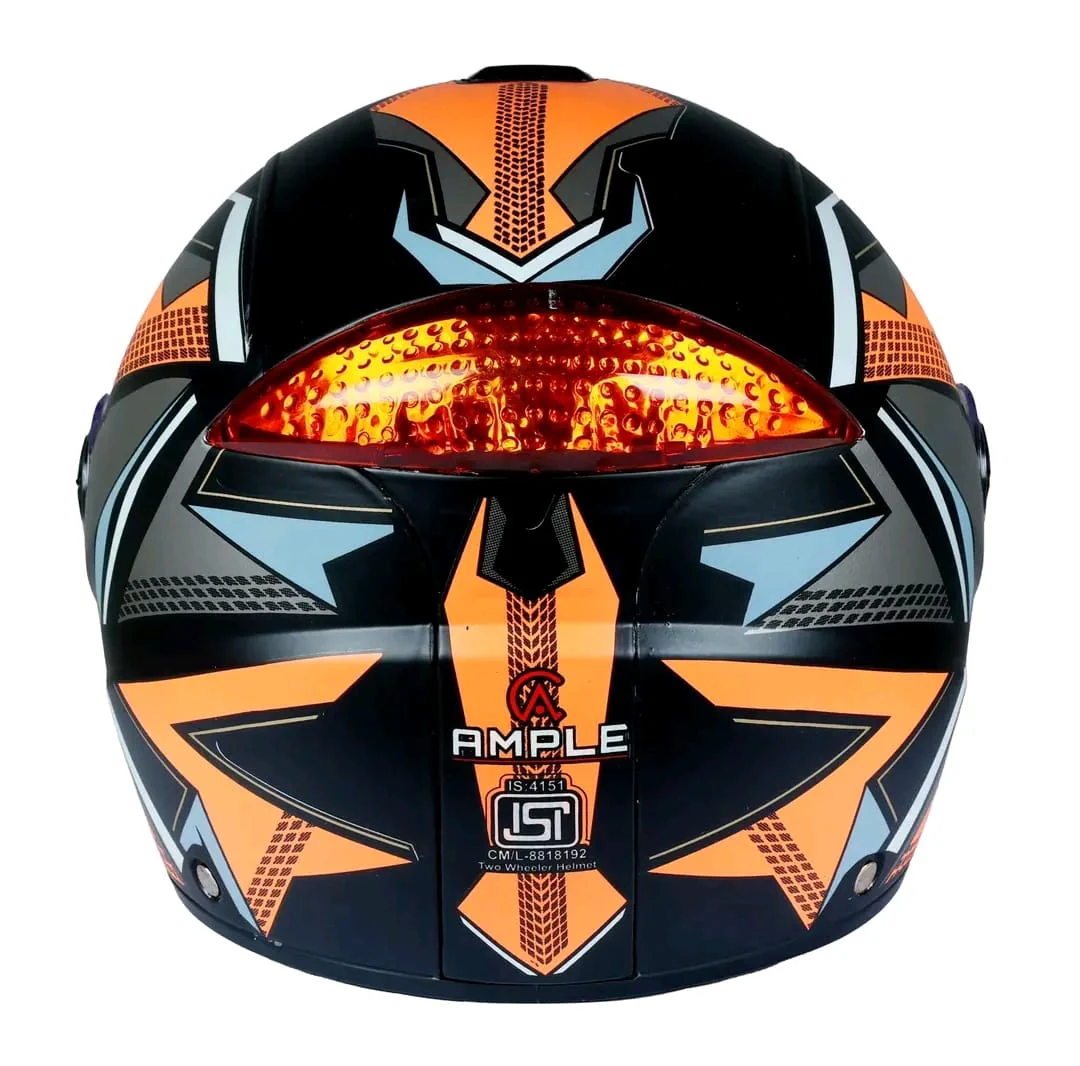 GT1 Decor Full Face Motor Sport Helmet for Bikes & Scooters - Image 2
