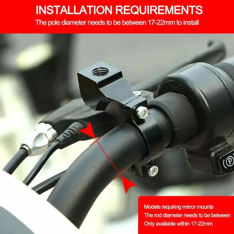 Handlebar Mirror Cycling Rear View Mirror Bike Side Mirrors Accessories - Image 2