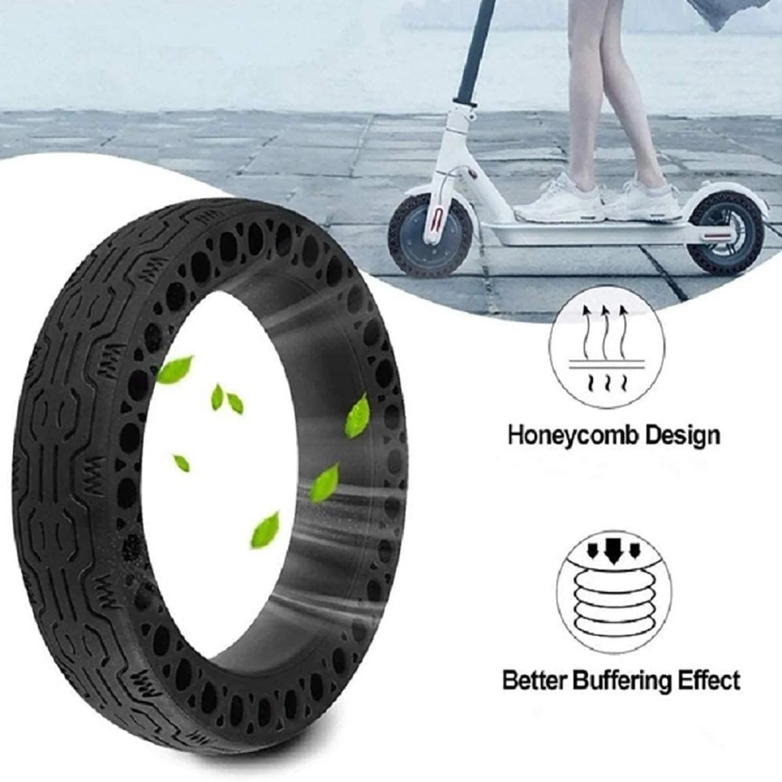 Honeycomb Rubber 8.5 Inch Tire Solid Tire for Xiaomi M365 Pro Scooter - Image 3