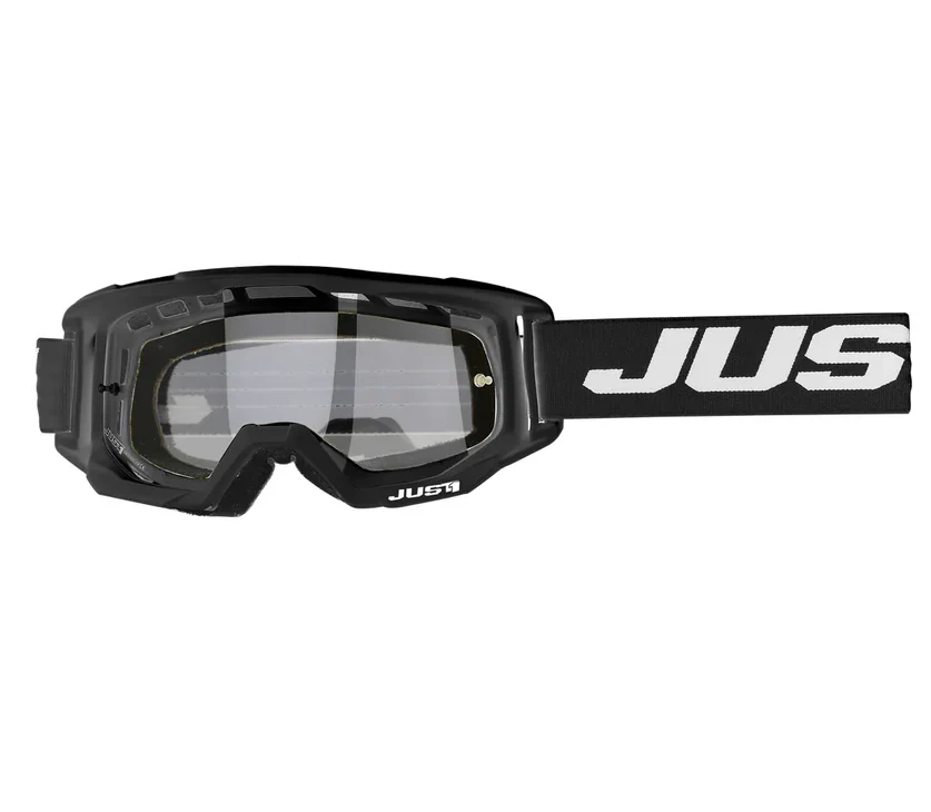 Just1 Best Motorcycle Goggles – Clear Black - Image 2