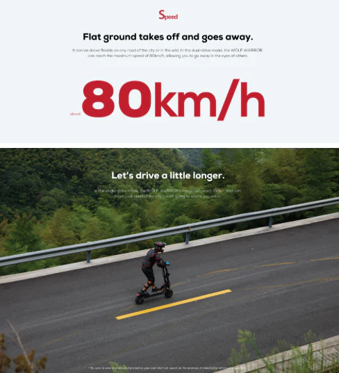 Kaabo Wolf Warrior 11 PRO+ Electric Scooter 60V 35Ah 1200W Dual Motor Powered - Image 7