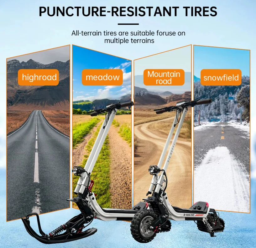 Kachbe Electric Scooter 3 IN 1  E scooter Skiboard snowmobile 48V 1500W - Image 2