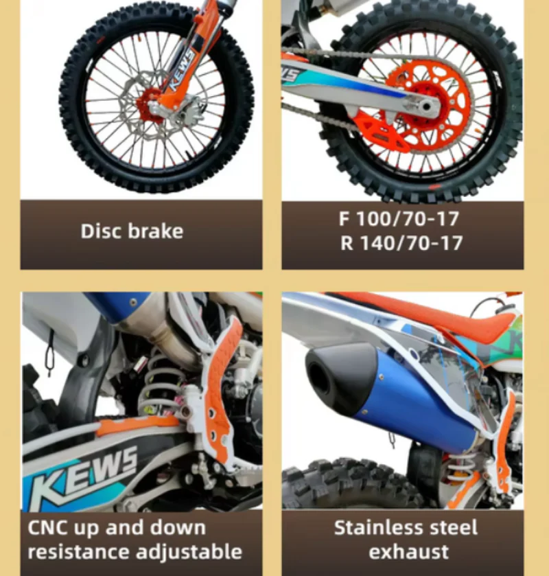 KEWS DIRT BIKE-PETROL -Black 450CC 80Kmh Speed - Image 10