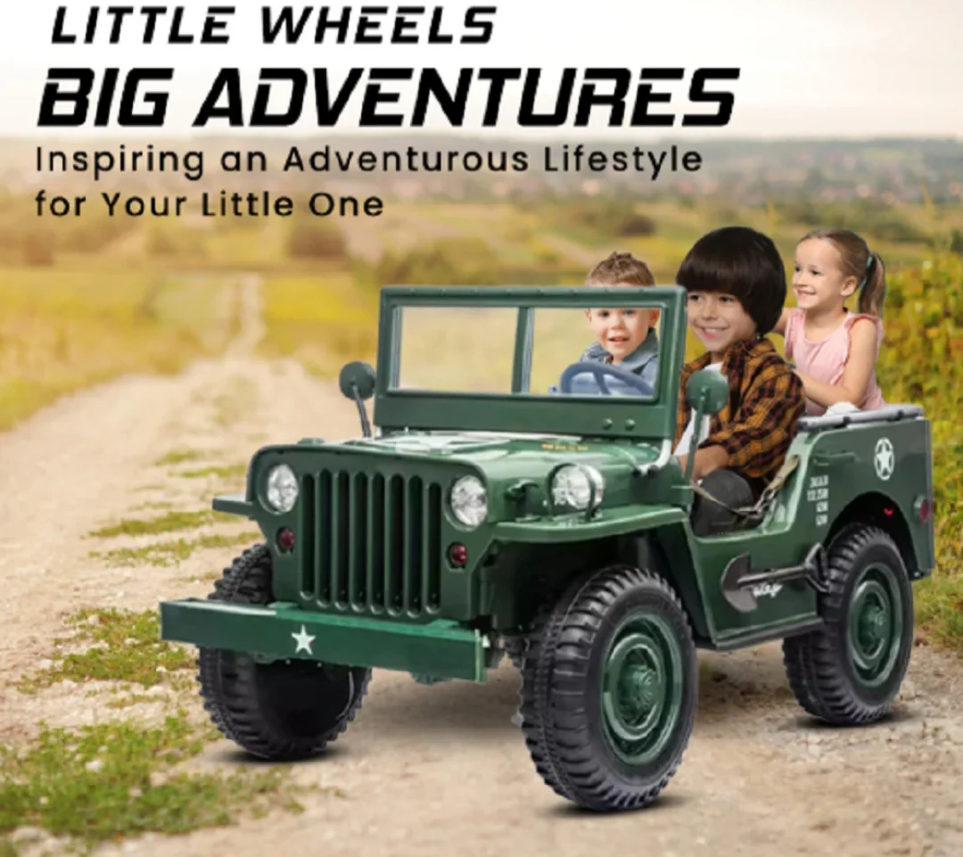 Kids Electric Mini Jeep with 03 Seats - Image 3