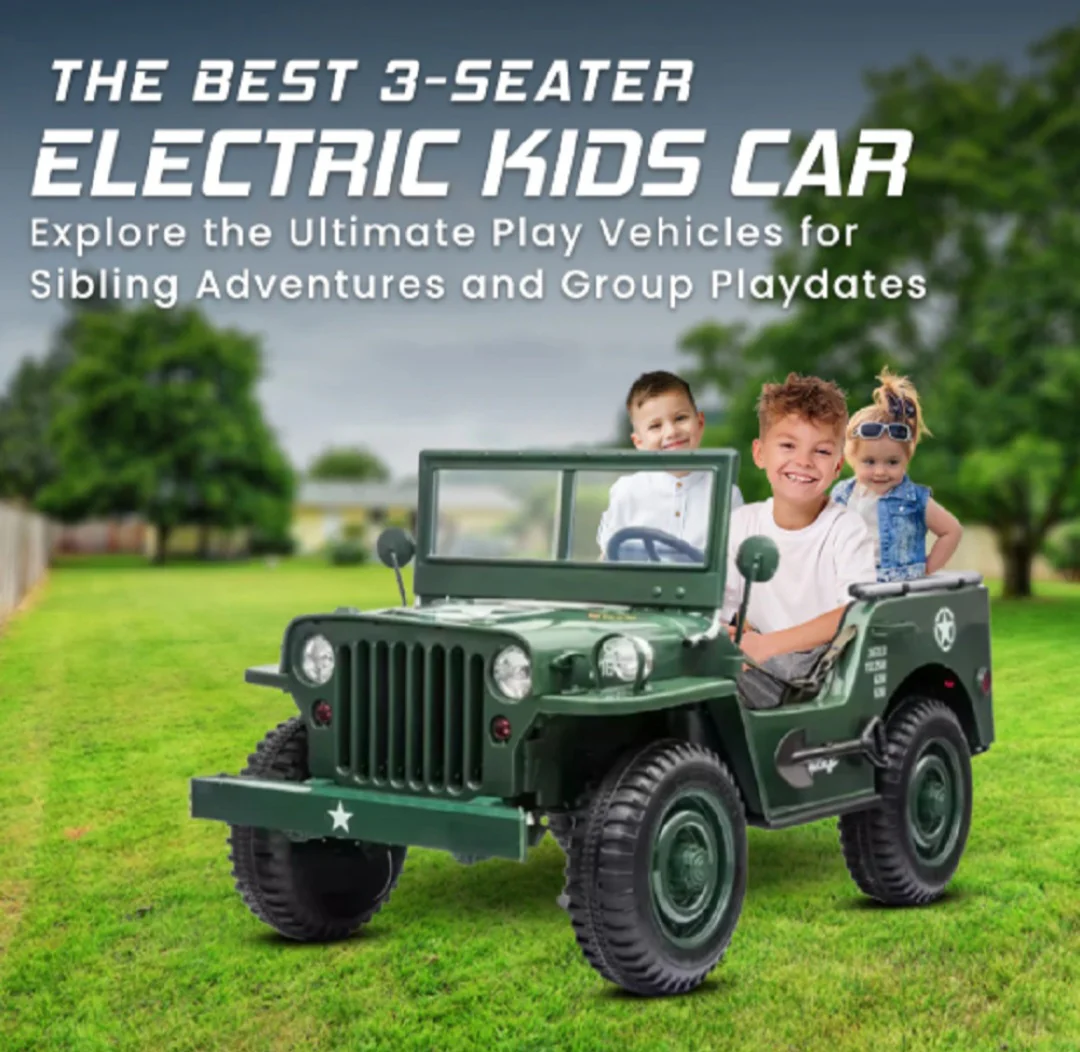 Kids Electric Mini Jeep with 03 Seats - Image 4