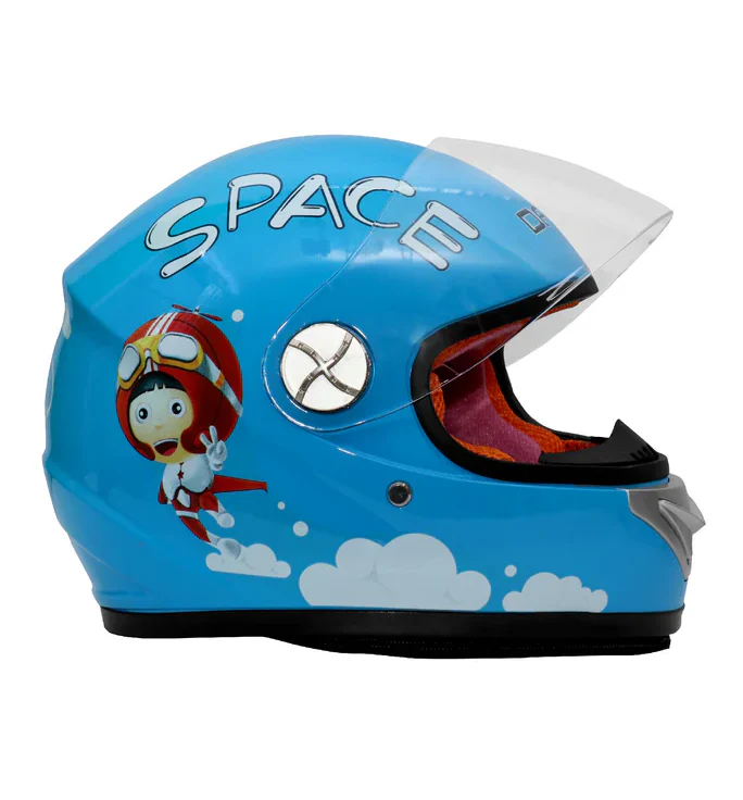 Kids Full Face Helmet Spiderman, Barbie Lightweight Motorcycle Helmet - Image 2