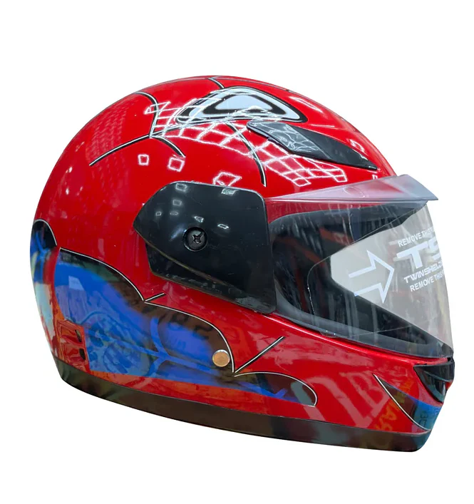Kids Full Face Helmet Spiderman, Barbie Lightweight Motorcycle Helmet - Image 3