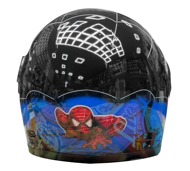 Kids Full Face Helmet Spiderman, Barbie Lightweight Motorcycle Helmet - Image 7