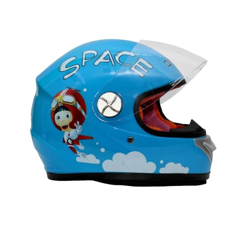 Kids Full Face Safety Helmet  (Pink) Age 7- 12 - Image 3