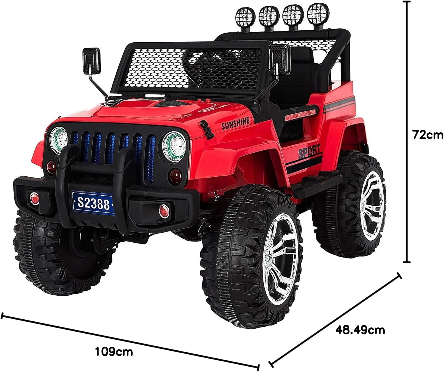 Kids Ride on 12V Wheelie Jeep Age 2-8 - Image 9