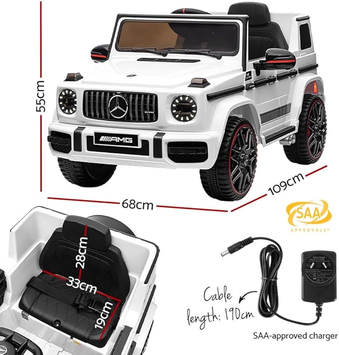 Kids Ride On Cars Mercedes-Benz Amg G63 Licensed With Remote Control Mp3 - Image 8