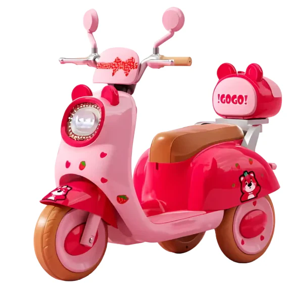 Kids Ride-on Cute Pet Style Electric Motorcycle - Tricycle with Music and Lights Age 3-6 - Image 2