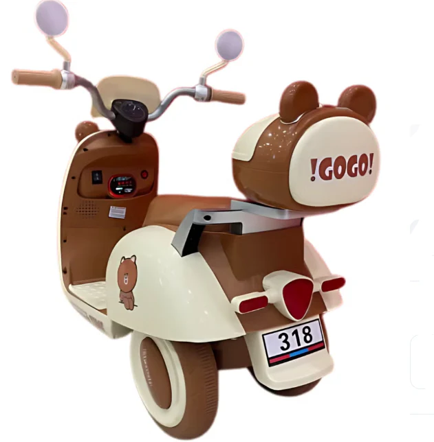 Kids Ride-on Cute Pet Style Electric Motorcycle - Tricycle with Music and Lights Age 3-6 - Image 3