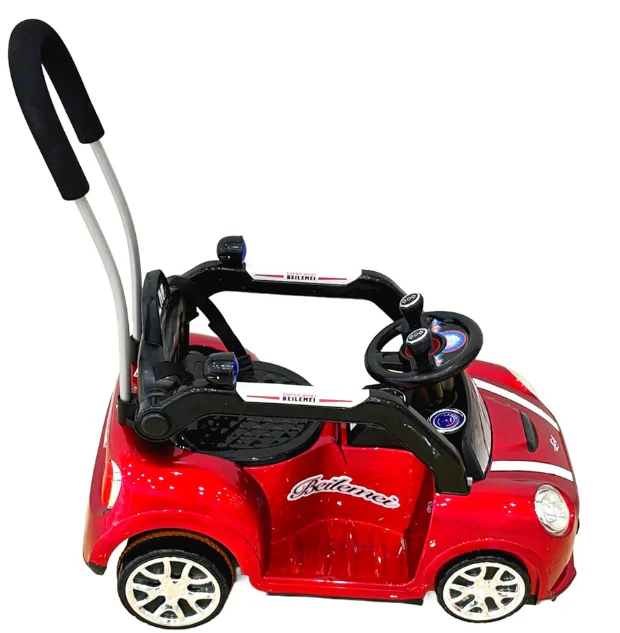 Kids Ride-On Push Car, Mini Cooper Style Parent Handle, Steering Wheel 6V battery operated 2-4 years - Image 4