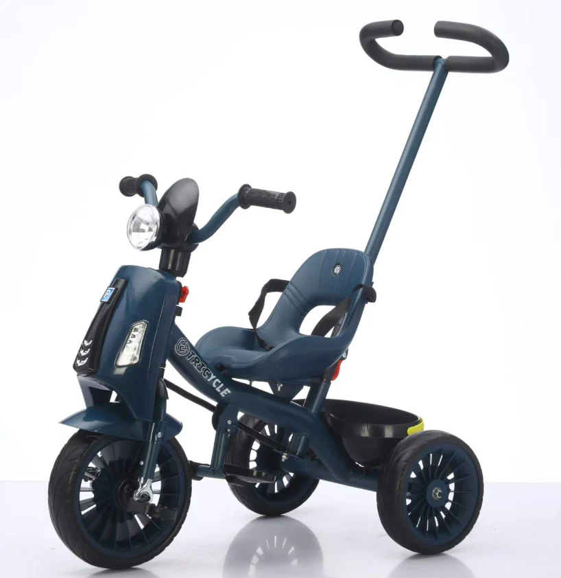 Kids tricycle stroller Push car , rubber wheels Baby Stroller Bike for kids with music and light - Image 4