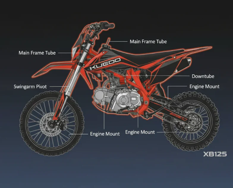 KUGOO 125CC 4 STROKE OFF ROAD GAS BIKE -2026 - Image 4