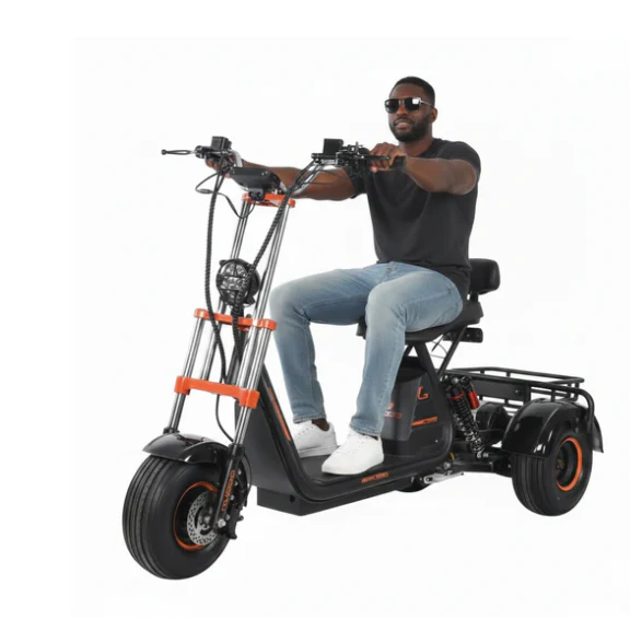 Kugoo C4 three-wheeled Harley electric scooter 48V 20Ah 800W