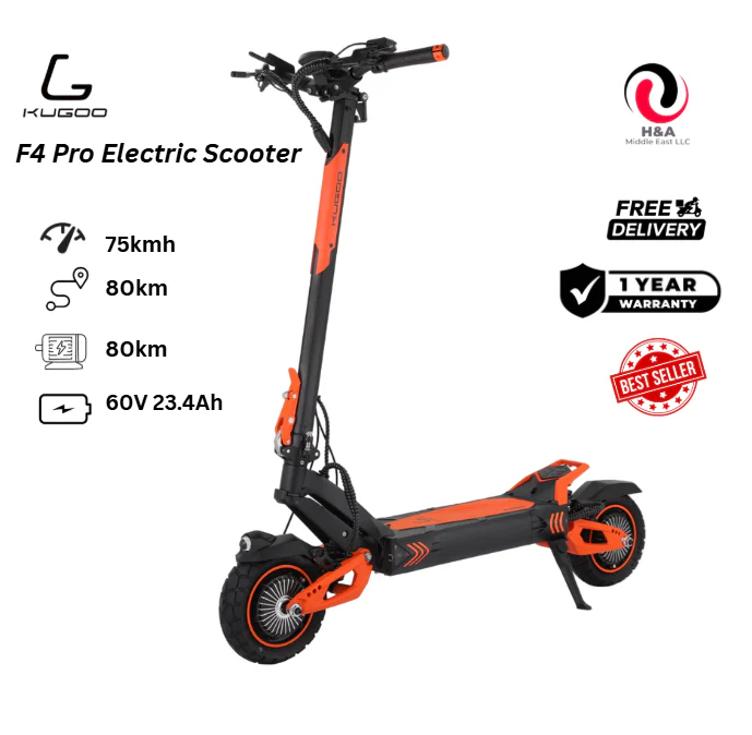 Kugoo F4 Pro Electric Scooter 60V 23.4Ah 1400W Dual Motor 2025 New - Image 2