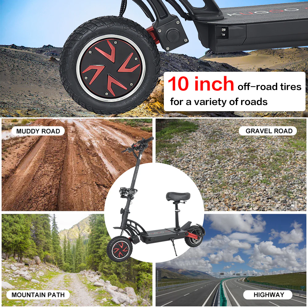 KUGOO G Booster OffRoad Electric Scooter with 1000W Dual motors 60kmh max speed 85km range - Image 2