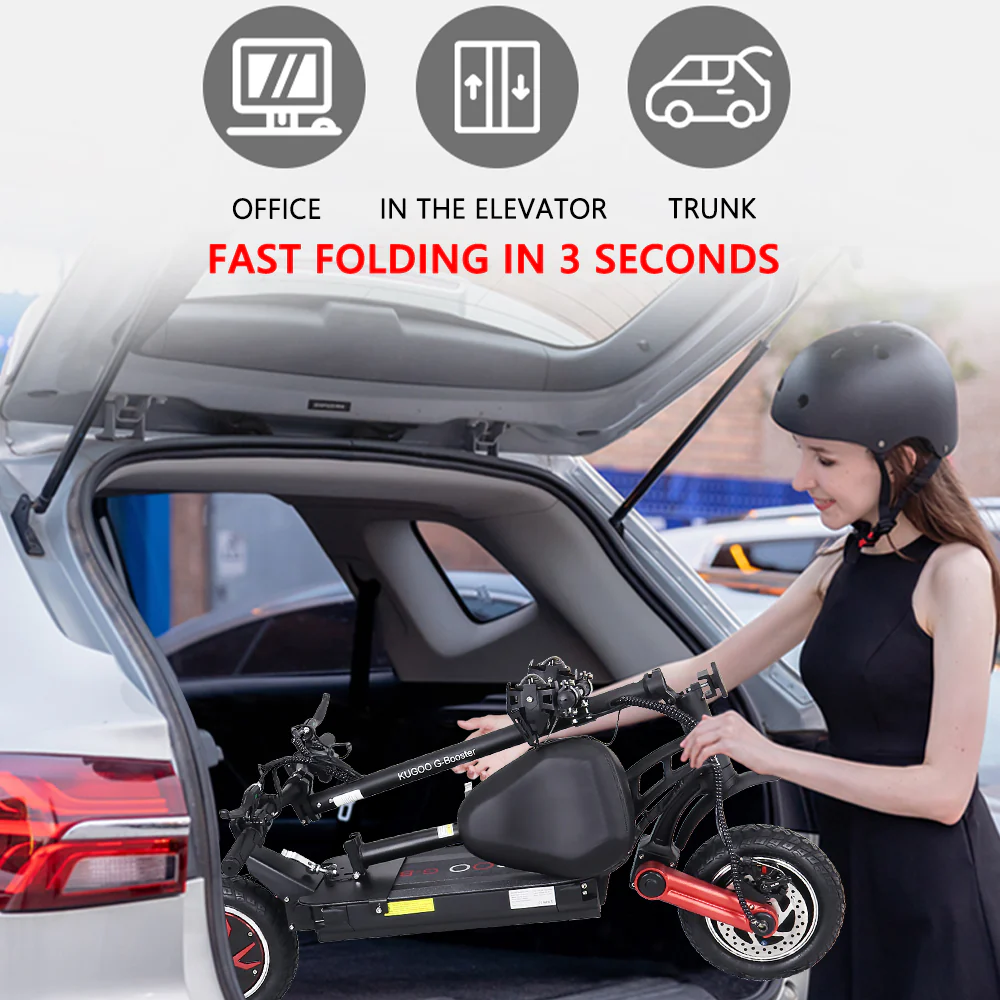 KUGOO G Booster OffRoad Electric Scooter with 1000W Dual motors 60kmh max speed 85km range - Image 4