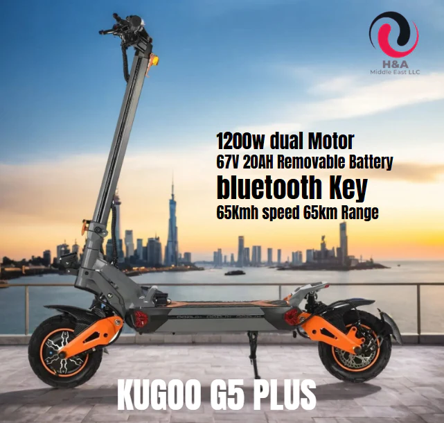 Kugoo G5 Plus Electric Scooter 67V 20Ah with 1200W Dual Motor & Removable Battery - Image 10