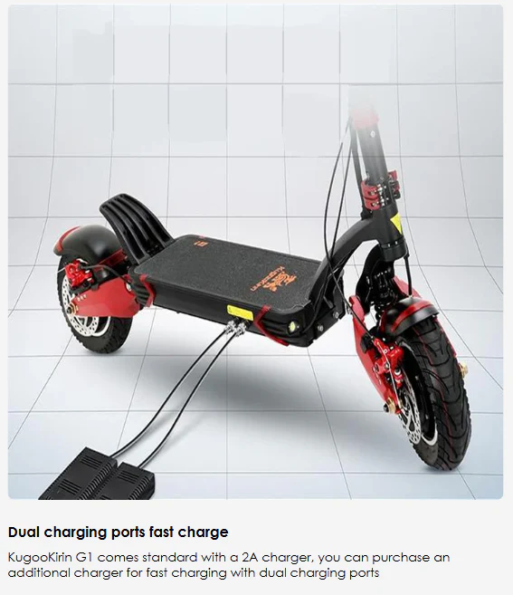 KUGOO KIRIN G1 Electric Scooter 2000W Dual Motor 65km max speed 65Km Range - Image 3
