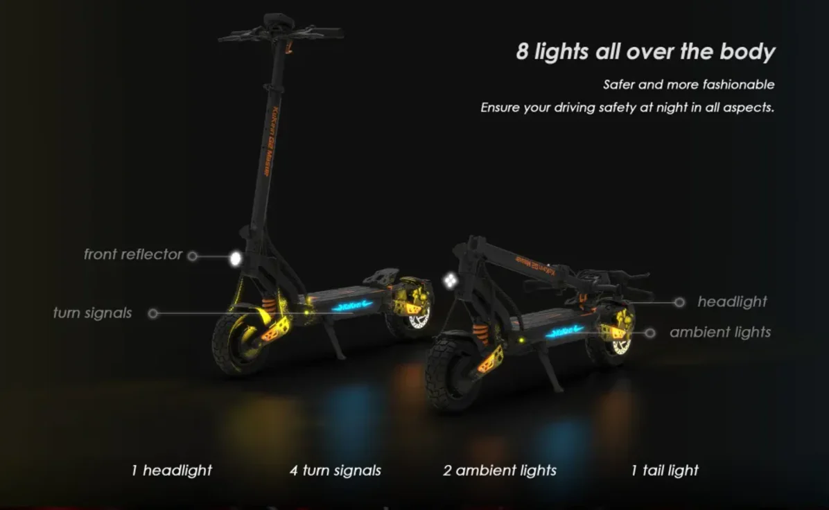 KuKirin G2 Master Electric Scooter -2025 Vesion 52V 20.8Ah 1000W Dual - Image 17