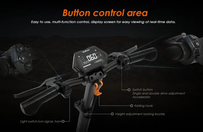 KuKirin G2 Master Electric Scooter -2025 Vesion 52V 20.8Ah 1000W Dual - Image 22