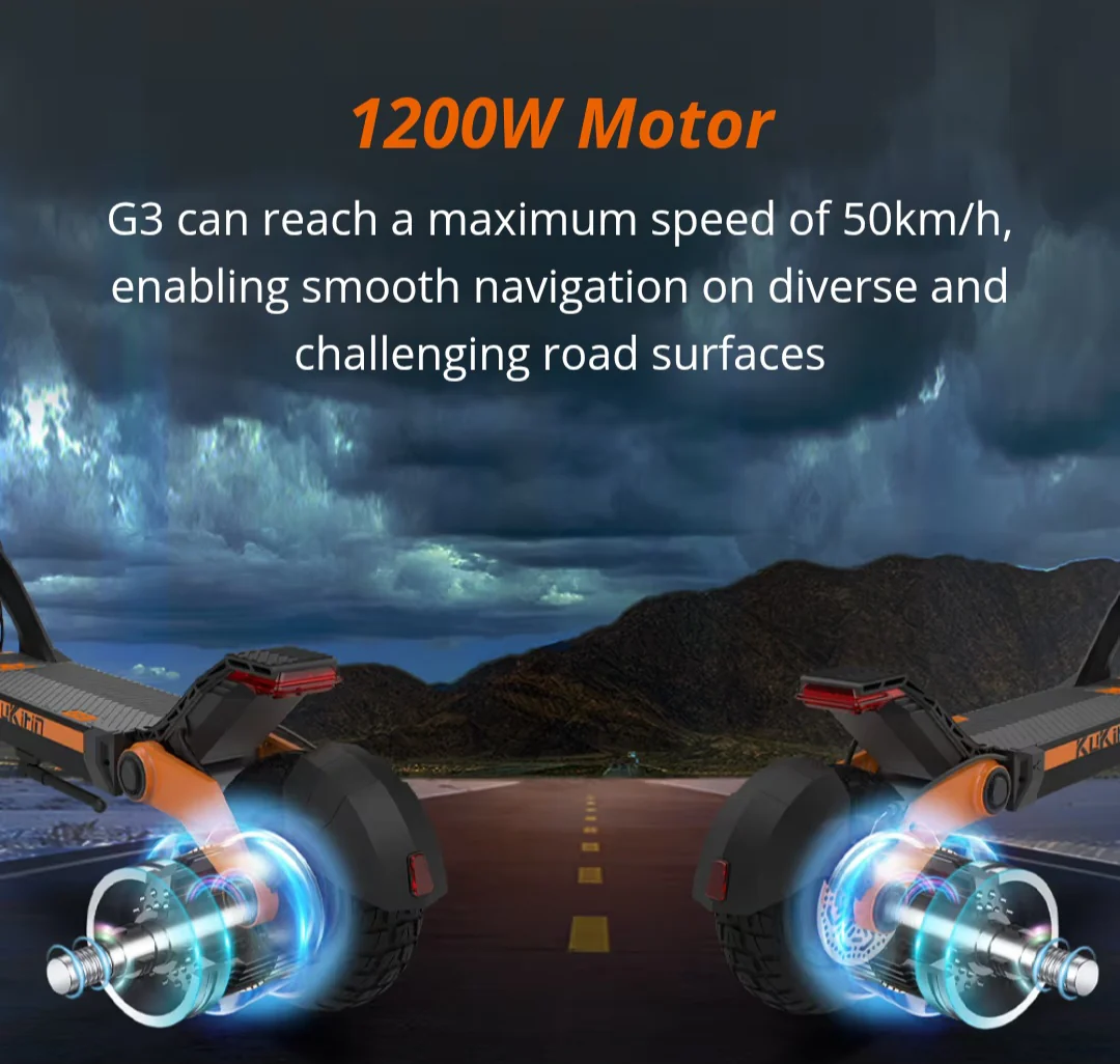 Kukirin G3 Electric Scooter -2025 New 48V 18Ah 1200W - Image 3