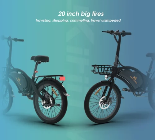 kugoo Kirin V1 Pro Electric bike 48v 25Ah 400W with Child carrying Rack & front Basket - Image 7