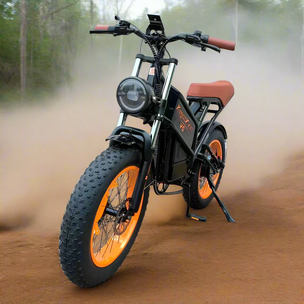 Kugoo Kirin V5 Fat Tire Electric Bike 20Ah 750W 50km Long Range high performance - Image 4