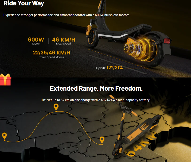 Kugoo M3 Pro Electric Scooter With NFC Key 48V 13Ah 600W - Image 2