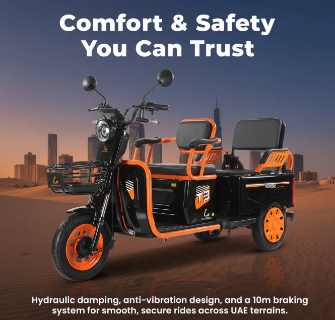 Kugoo T3 Electric Trike Hybrid Passenger & Cargo city use - Image 3
