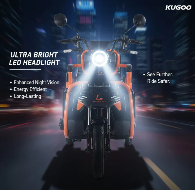 Kugoo T3 Electric Trike Hybrid Passenger & Cargo city use - Image 5
