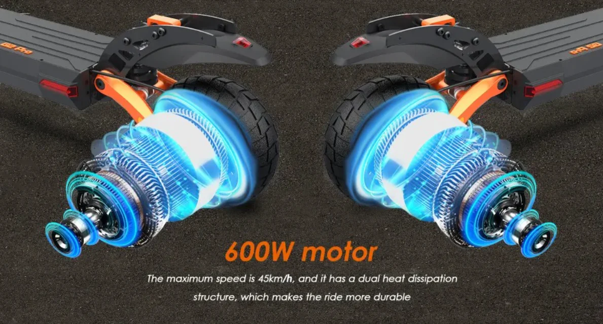 Kugoo Kirin G2 Pro Electric Scooter 48V 15Ah with 600W Single motor & Adjustable seat - Image 15