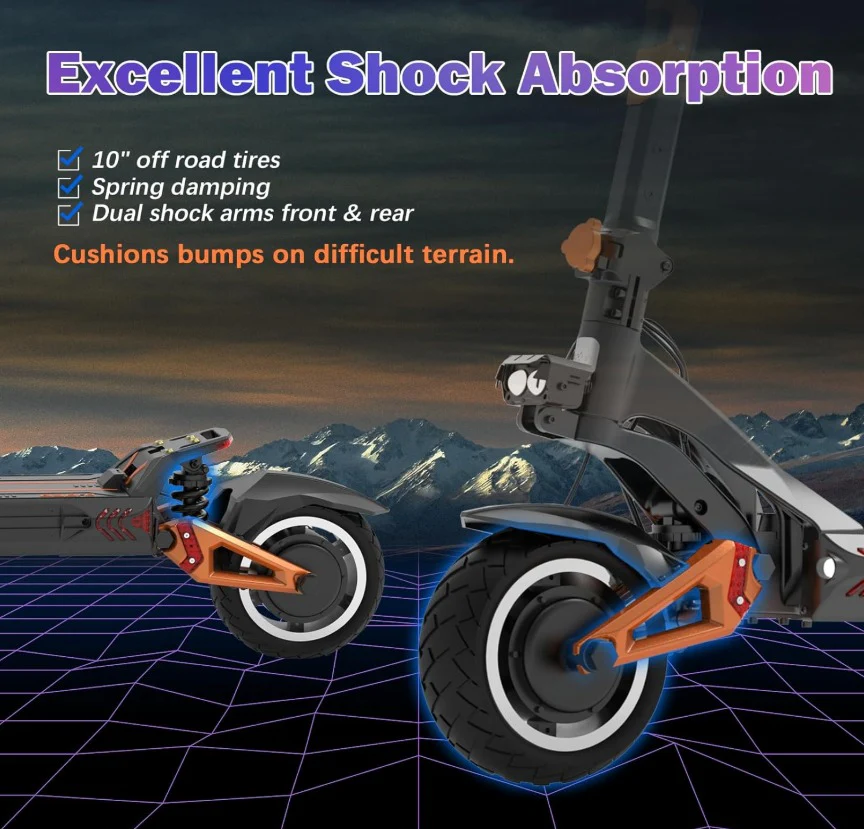 KuKirin G3 Pro Electric Scooter -52V 23Ah 1200W Dual motor ,Removable Battery- 2026 Version - Image 13